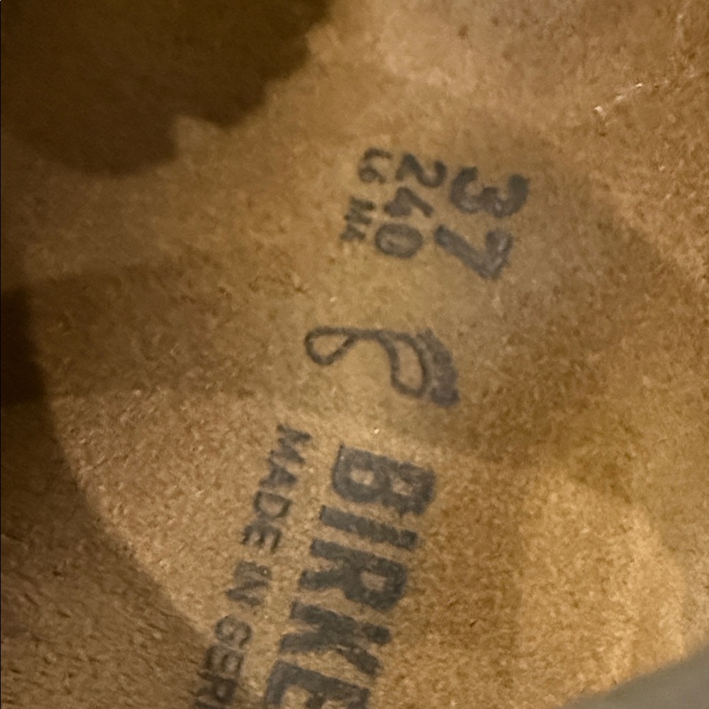 Birkenstock Women's White and Tan Sandals - Picture 3 of 3